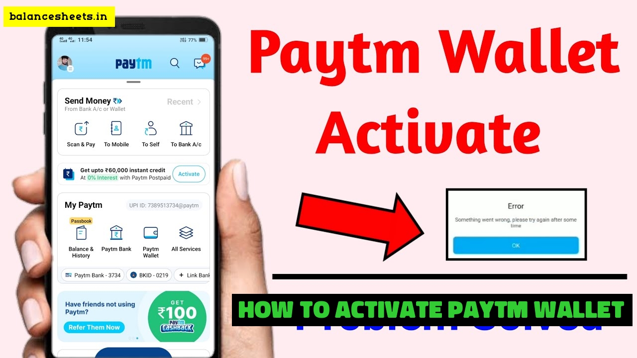 How to Activate Paytm Wallet