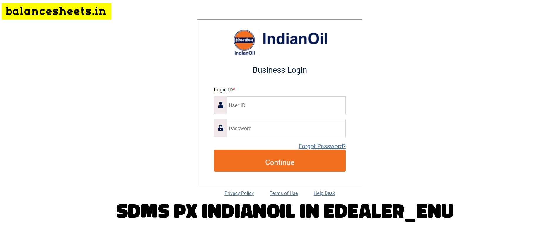 Sdms Px Indianoil in Edealer_enu